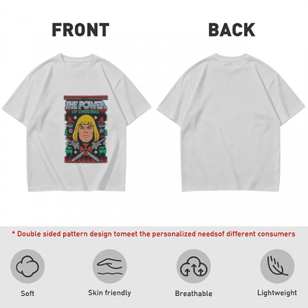 He-Man The Power of Christmas Graphic Olive T-Shirt