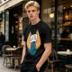 Olive T-Shirt With Funny Fortune Cookie 'Nope Not Today' Print