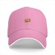 Black baseball cap with small angry pot character graphic