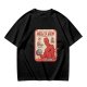 Olive T-shirt with Hell's Gym Devil Lifting Dumbbell Graphic