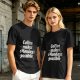 Olive green t-shirt with 'Coffee makes Mondays possible' print