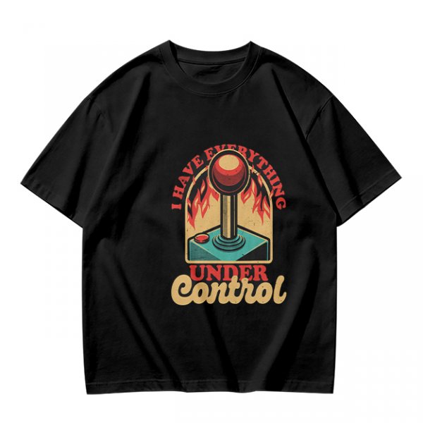 I Have Everything Under Control Retro Joystick Graphic T-Shirt