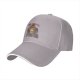 Black baseball cap with 'I'm Fine My Fine Face' grumpy cat print