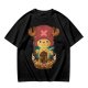 Olive T-shirt with Tony Tony Chopper Graphic Print
