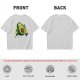 Olive Green T-Shirt with Cute Running Avocado Graphic