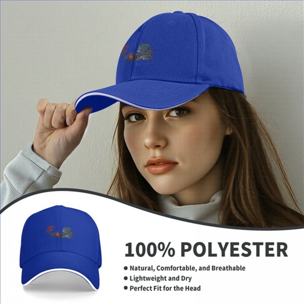 Black Baseball Cap With Knight By Campfire Graphic Print