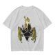 Olive T-Shirt With Frog Pentagram Ritual Graphic Print