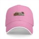 Black baseball cap with 'I Hate Fall' retro graphic print