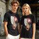 Olive T-Shirt With Hand Holding Bill Of Monthly Expenses Art