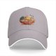 Black Baseball Cap With Cute Ramen Bowl Graphic Design