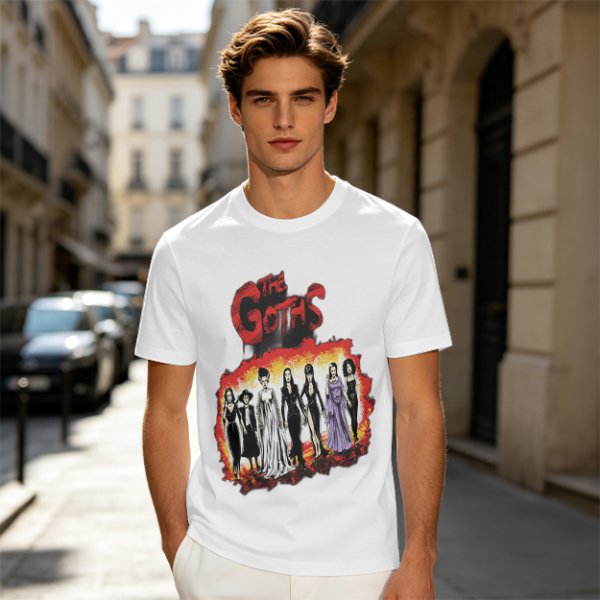 Olive T-Shirt Featuring The Goths Gothic Women Art Print