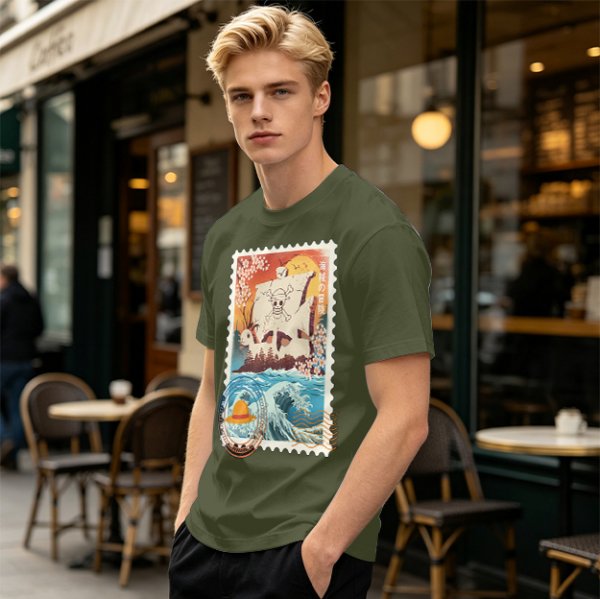 One Piece Going Merry Ship Stamp Graphic T-Shirt
