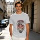 Olive T-Shirt With 'In Pizza We Crust' Pizza Dog Graphic