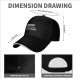 Black baseball cap with 'Monday Would Not Recommend' print