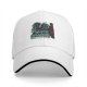 Black baseball cap with White Dragon neon style graphic print