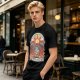 Olive T-Shirt With Stained Glass Style Praise The Sun Knight Print
