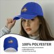 Black baseball cap with anime fire demon ramen bowl graphic
