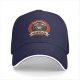 Black Baseball Cap With Employee Of The Month Grim Reaper Print