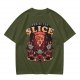 Olive Graphic T-Shirt Praise The Slice Pizza Demon Ritual Design