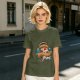 Olive T-Shirt With Angel Pizza Slice 'Heaven's Slice' Graphic