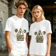 Olive T-Shirt With Coffee Search In Progress Warning Print