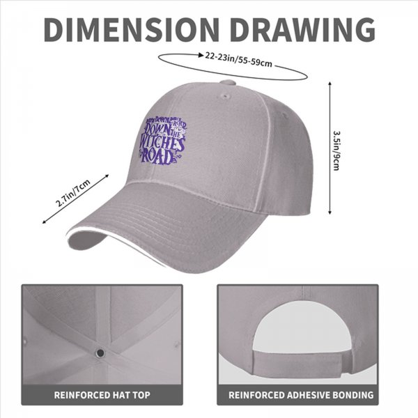 Down The Witches Road Black Baseball Cap