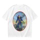 Olive T-Shirt Featuring Skeletor Holding His Havoc Staff