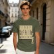 Olive Green T-Shirt With Periodic Table Caffeine Graphic