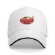 Black Baseball Cap With Cute Angry Ramen Bowl Graphic