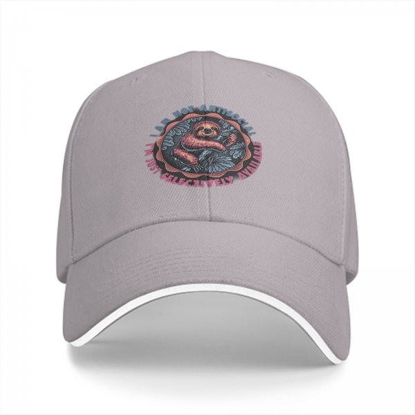 I Am Not Antisocial Sloth Baseball Cap