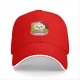 Black Baseball Cap With Cute Ramen Octopus Character Print