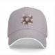 Black Baseball Cap with Cute Christmas Kittens and Holiday Gifts Print