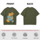 Olive T-Shirt With Cute Cat Toast Toaster Breakfast Art