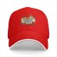 Black Baseball Cap With Bob Ross Painting Cartoon Art Print