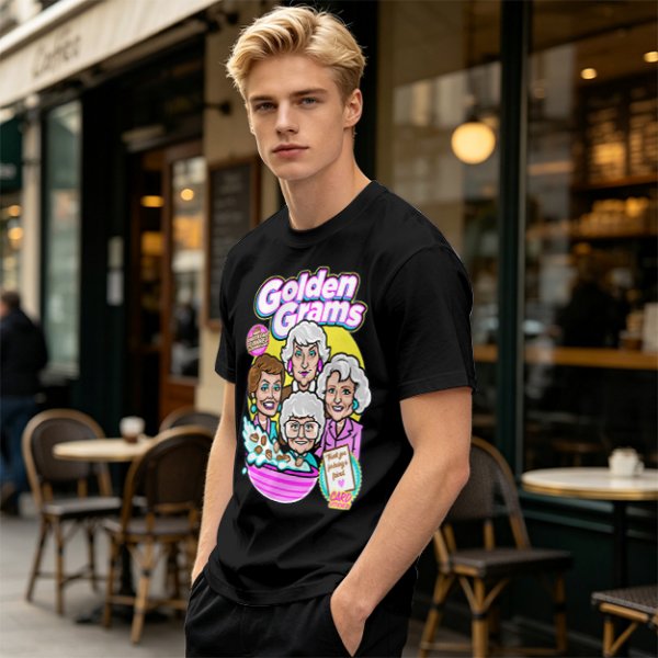 Golden Grams Themed Graphic T-Shirt Featuring The Golden Girls