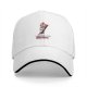 Black baseball cap with 'I am at my LIMIT' and cartoon character print