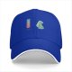 Black Baseball Cap With Cute Science Lab Beaker Print