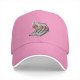 Black baseball cap with funny matchstick cartoon design