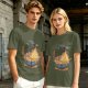 Howl's Moving Castle Calcifer Ramen Graphic T-Shirt