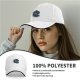 Black Baseball Cap With Glowing Blue Dragon And Sword Print