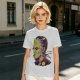 Olive T-Shirt with Frankenstein Monster Portrait Print