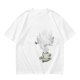 Olive Green T-Shirt with Steaming Coffee Cup Print