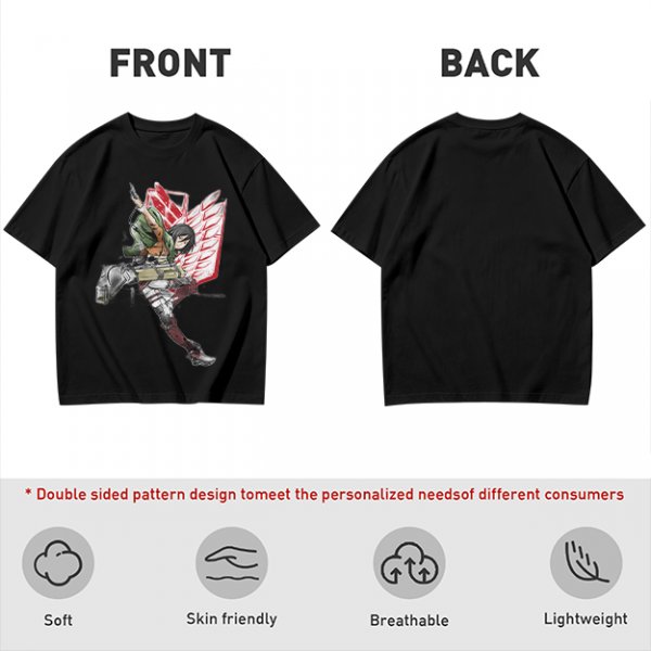 Attack on Titan Mikasa Ackerman Scout Regiment Graphic T-Shirt