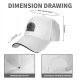 Black Baseball Cap with Dark Psychedelic Monster Graphic Print