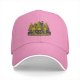 Black Baseball Cap with Halloween Forest Cat Trick-or-Treat Art
