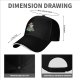 Black Baseball Cap With Christmas Totoro Family Graphic