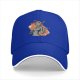 Black Baseball Cap with Anime Female Character Graphic