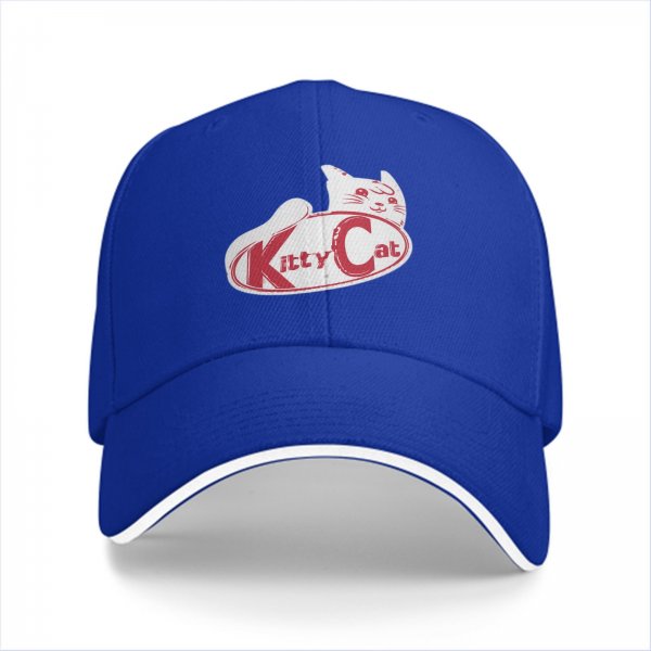 Black baseball cap with Kitty Cat graphic and text