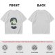 Olive T-Shirt With Skull Silhouette Print Featuring Forest Spirits