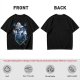 Olive T-Shirt With Cute Wizard Dragon On Starry Heart Print